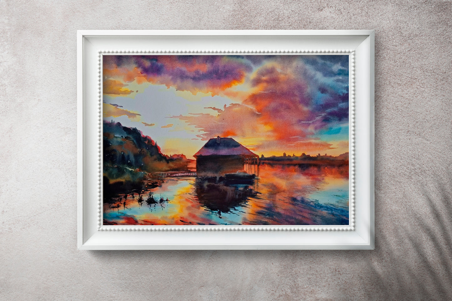Sunset on the river