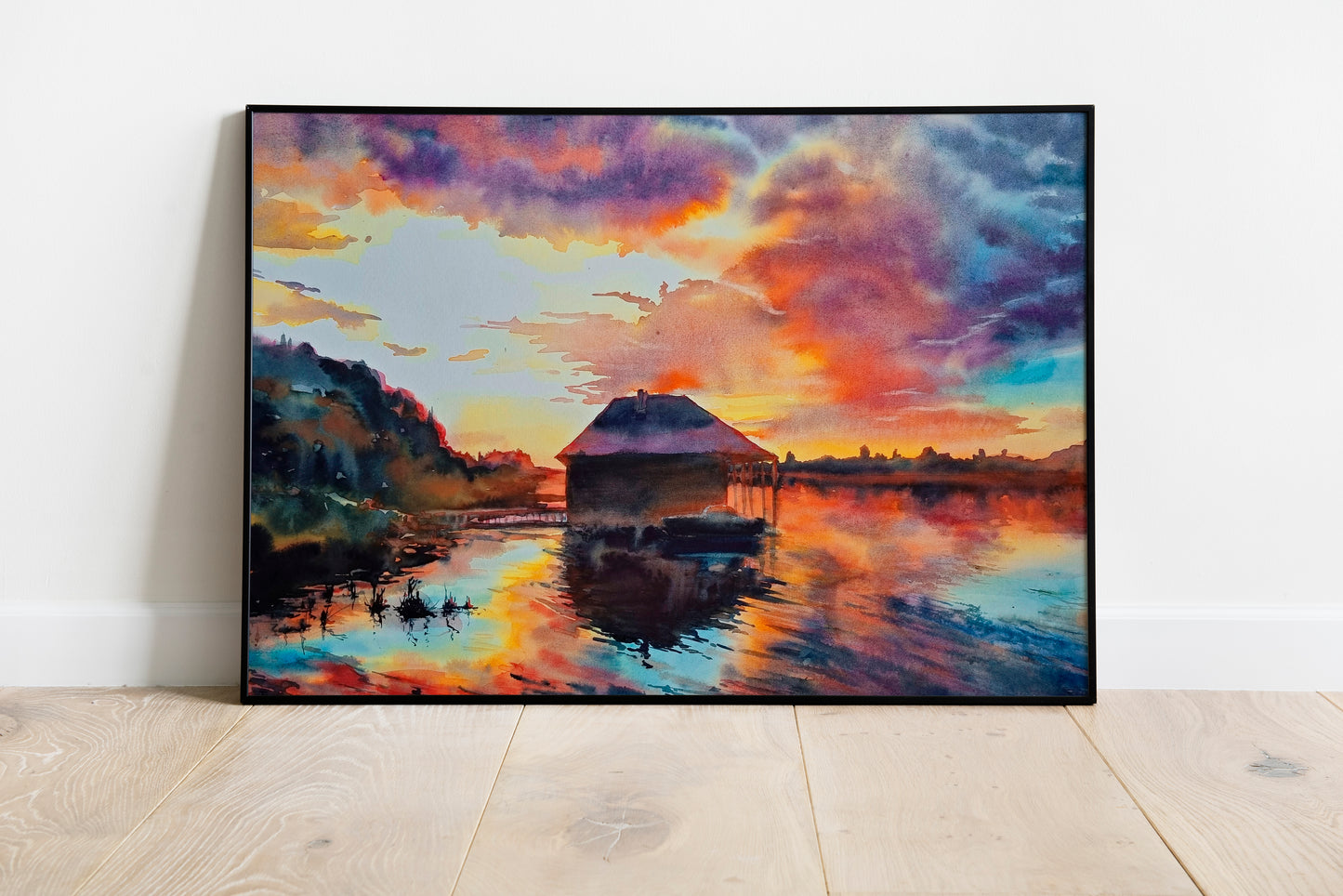 Sunset on the river