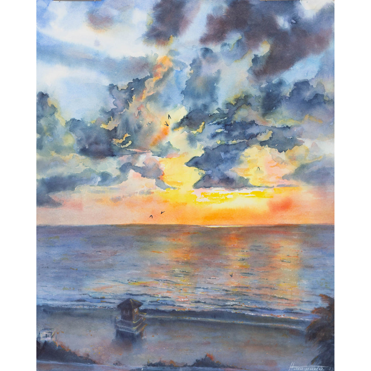 Golden sunrise