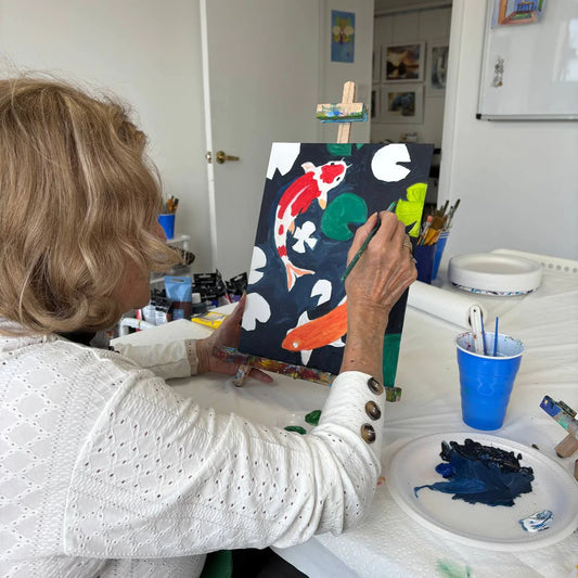 Seniors art class 4/3/2025