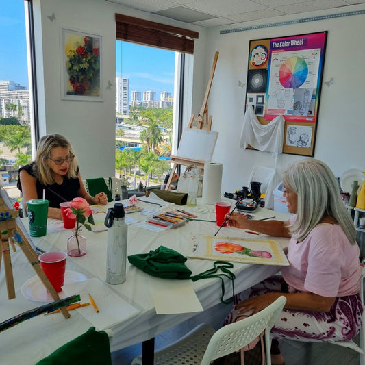 Seniors art class 7/29/2025