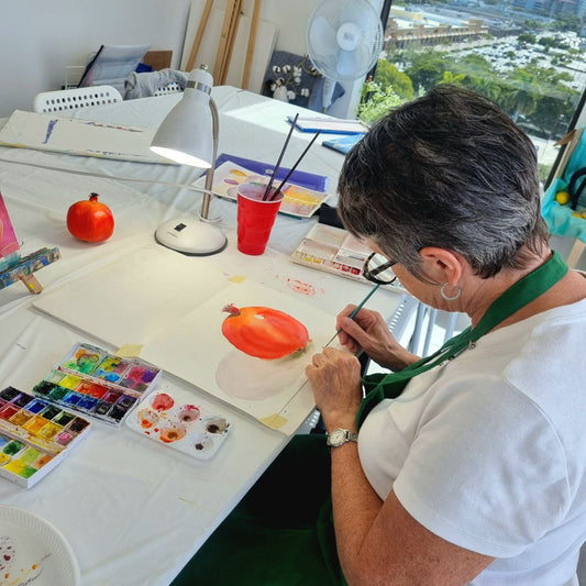 Seniors art class 8/19/2025