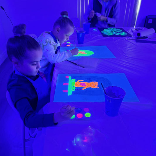 UV Glow Painting Art Class 1/31/2026