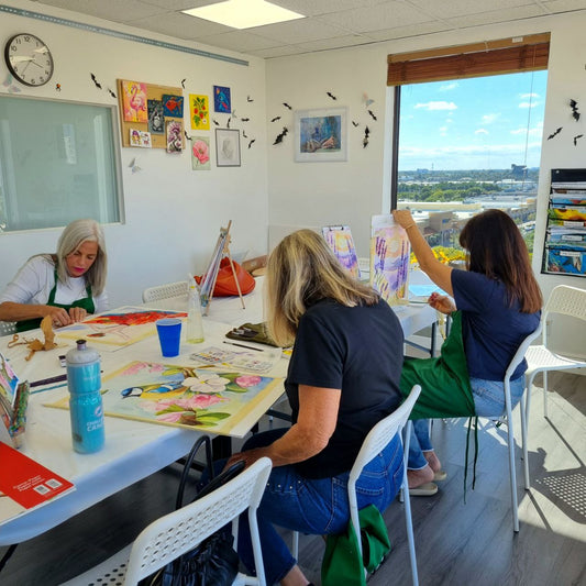 Seniors art class 10/14/2025