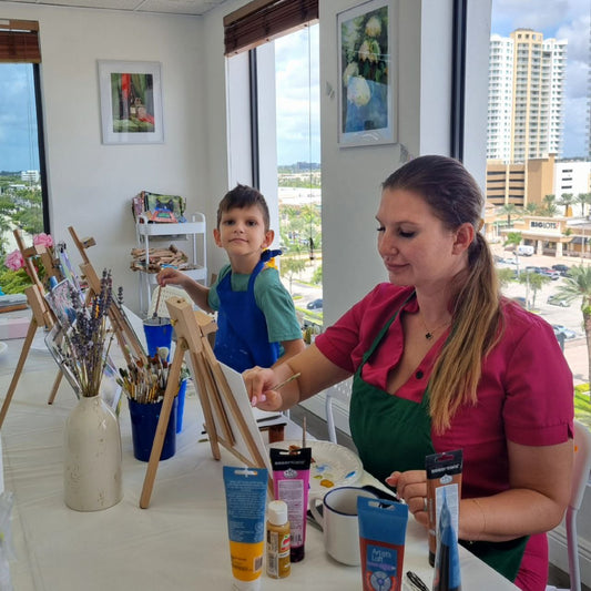 Private art class for family 8/1/2024