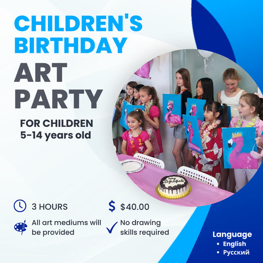 Children's birthday art party