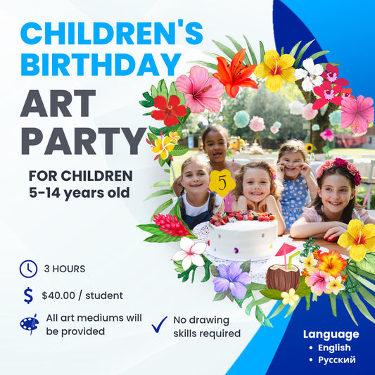 Children's birthday art party