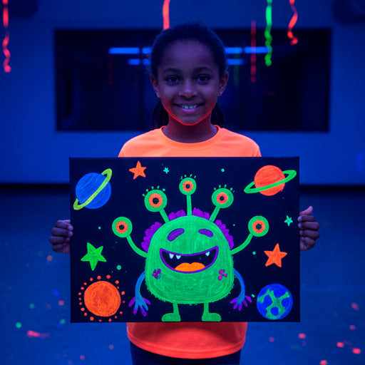 UV Glow Painting Art Class for children (5-14 years old)