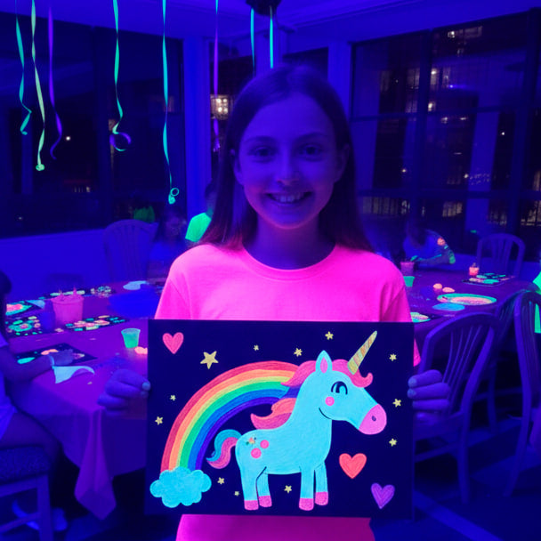 UV Glow Painting Art Class for children (5-14 years old)