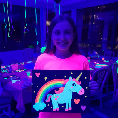 UV Glow Painting Art Class for children (5-14 years old)