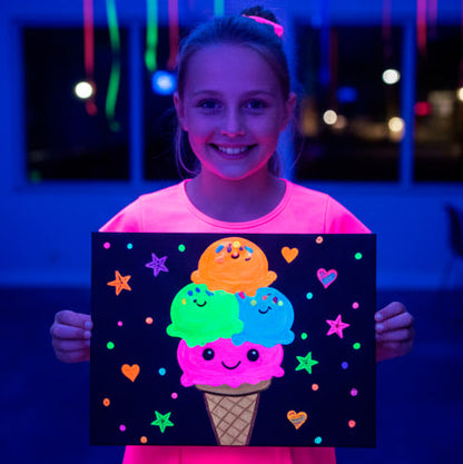 UV Glow Painting Art Class for children (5-14 years old)