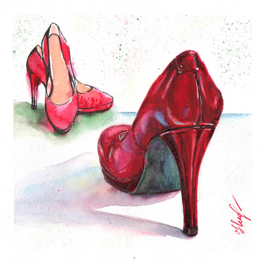 Red shoes (sketch)